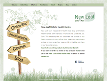 Tablet Screenshot of newleafonline.ie